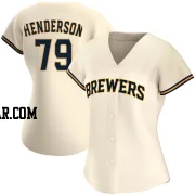 Logan Henderson Women's Milwaukee Brewers Cream Replica Home Jersey