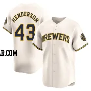 Logan Henderson Youth Milwaukee Brewers Cream Limited Home Jersey