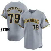 Logan Henderson Youth Milwaukee Brewers Gray Limited Away Jersey