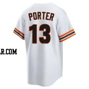 Logan Porter Men's San Francisco Giants White Limited Throwback Cooperstown Collection Jersey