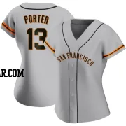 Logan Porter Women's San Francisco Giants Gray Authentic Road Jersey