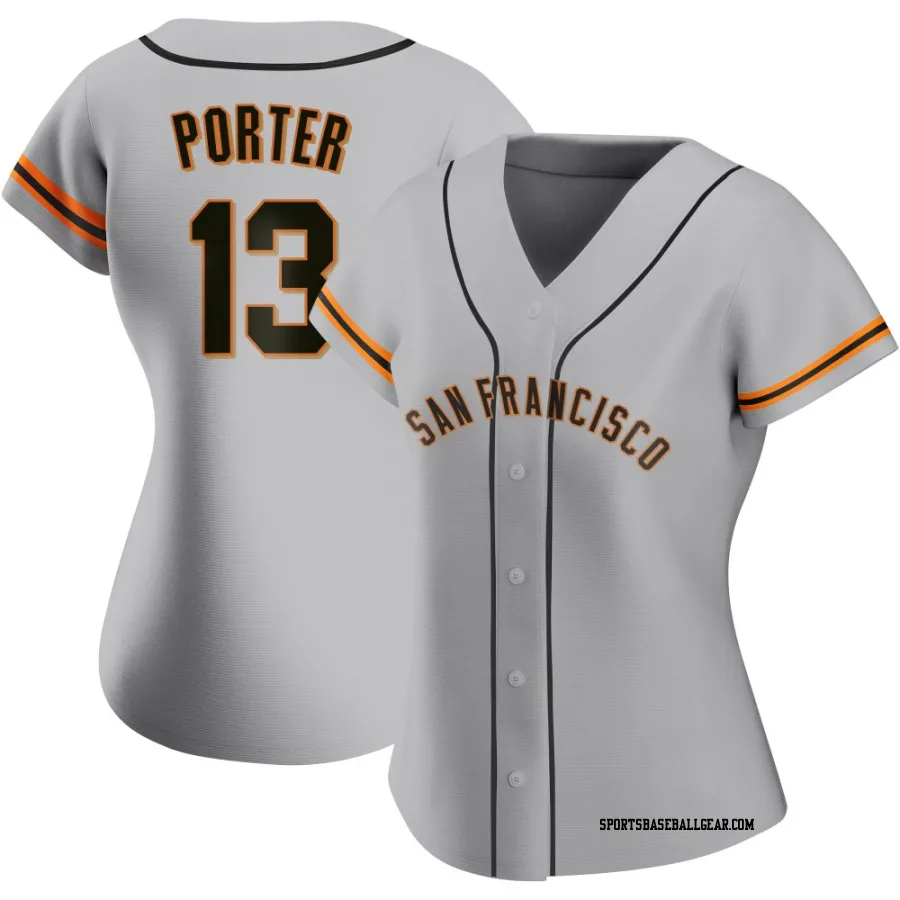 Logan Porter Women's San Francisco Giants Gray Authentic Road Jersey