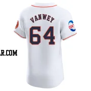 Logan VanWey Men's Houston Astros White Elite Home Patch Jersey
