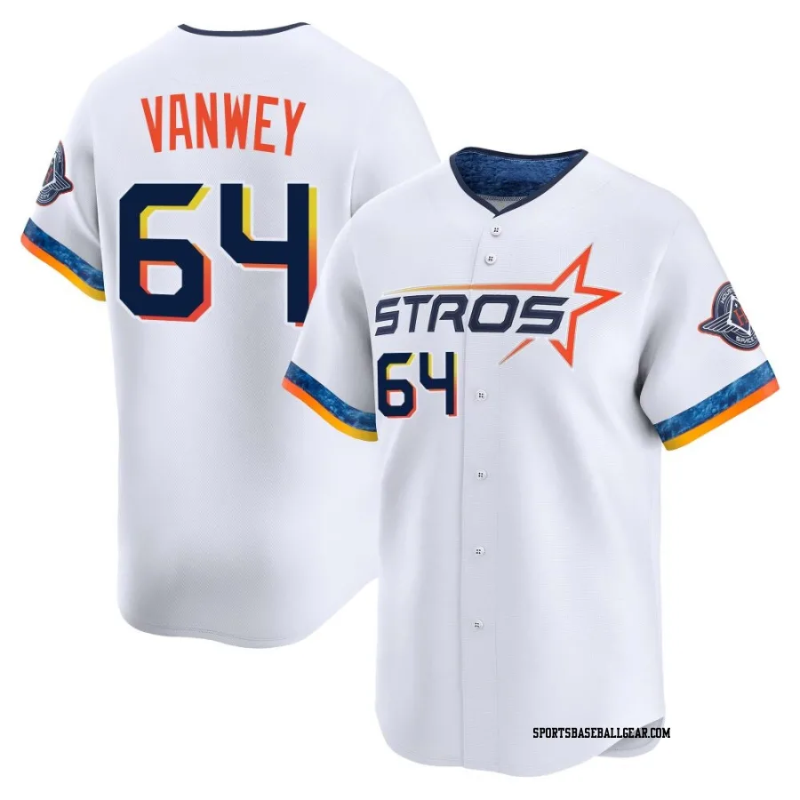 Logan VanWey Men's Houston Astros White Limited 2025 City Connect Jersey