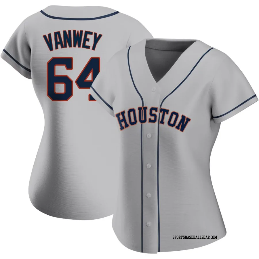 Logan VanWey Women's Houston Astros Gray Replica Road 2020 Jersey