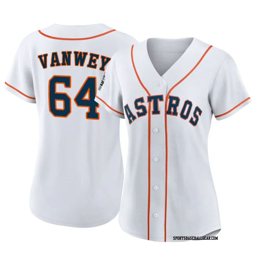 Logan VanWey Women's Houston Astros White Authentic 2022 World Series Home Jersey