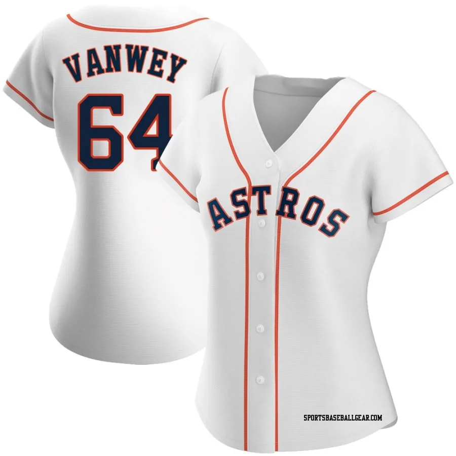 Logan VanWey Women's Houston Astros White Authentic Home Jersey