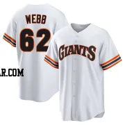Logan Webb Men's San Francisco Giants White Limited Throwback Cooperstown Collection Jersey
