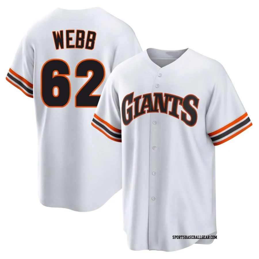 Logan Webb Men's San Francisco Giants White Limited Throwback Cooperstown Collection Jersey