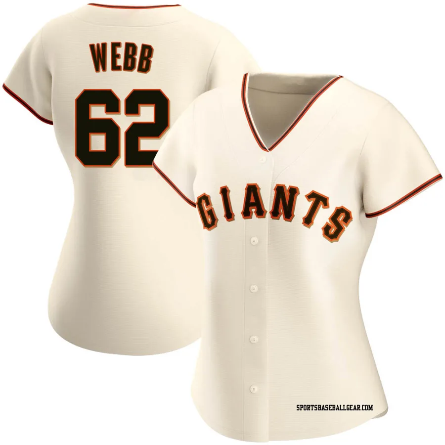 Logan Webb Women's San Francisco Giants Cream Replica Home Jersey