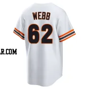 Logan Webb Youth San Francisco Giants White Limited Throwback Cooperstown Collection Jersey