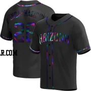 Lorenzo Encarnacion Men's Arizona Diamondbacks Black Holographic Replica Alternate Jersey