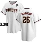 Lorenzo Encarnacion Youth Arizona Diamondbacks White Replica Home 2023 World Series Jersey