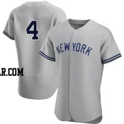 Lou Gehrig Men's New York Yankees Gray Authentic Road Jersey
