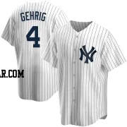 Lou Gehrig Youth New York Yankees White Replica Home Jersey