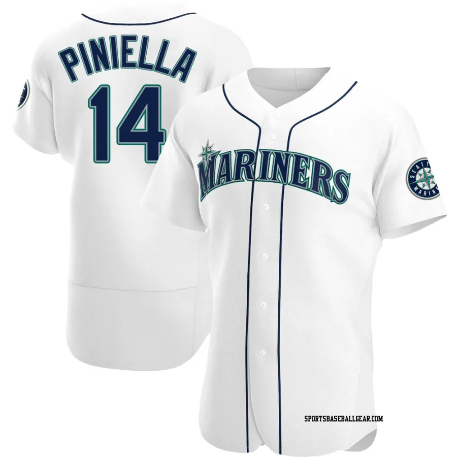 Lou Piniella Men's Seattle Mariners White Authentic Home Jersey