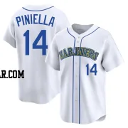 Lou Piniella Men's Seattle Mariners White Limited Throwback Cooperstown Collection Jersey
