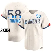 Lou Trivino Men's Los Angeles Dodgers Cream Limited 2024 City Connect Jersey