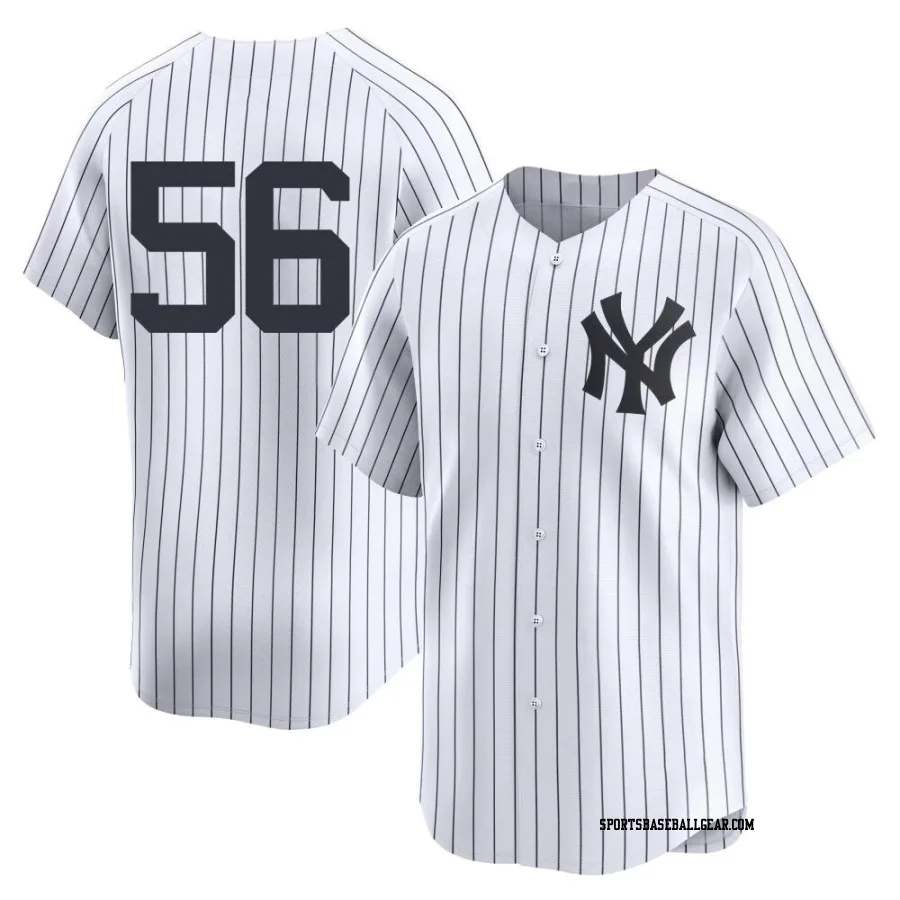 Lou Trivino Men's New York Yankees White Limited Yankee Home 2nd Jersey