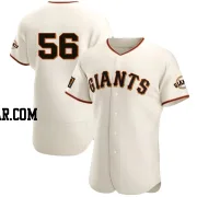 Lou Trivino Men's San Francisco Giants Cream Authentic Home Jersey