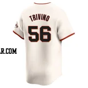 Lou Trivino Men's San Francisco Giants Cream Elite Home Jersey