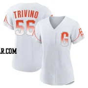 Lou Trivino Women's San Francisco Giants White Authentic 2021 City Connect Jersey