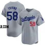 Lou Trivino Youth Los Angeles Dodgers Gray Limited Away Jersey
