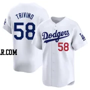 Lou Trivino Youth Los Angeles Dodgers White Limited Home Jersey