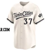 Louis Varland Men's Minnesota Twins Cream Limited Alternate Jersey