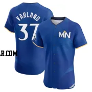 Louis Varland Men's Minnesota Twins Royal Elite 2024 City Connect Jersey
