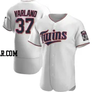 Louis Varland Men's Minnesota Twins White Authentic Home Jersey