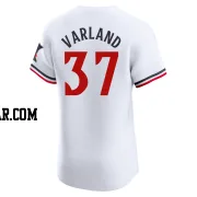 Louis Varland Men's Minnesota Twins White Elite Home Jersey