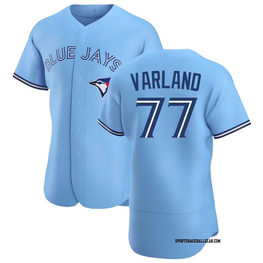 Louis Varland Men's Toronto Blue Jays Blue Authentic Powder Alternate Jersey