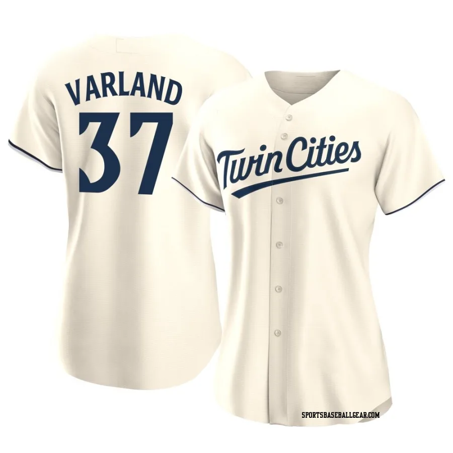 Louis Varland Women's Minnesota Twins Cream Replica Alternate Jersey