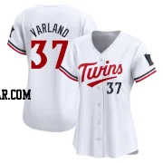 Louis Varland Women's Minnesota Twins White Limited Home Jersey