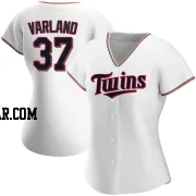 Louis Varland Women's Minnesota Twins White Replica Home Jersey