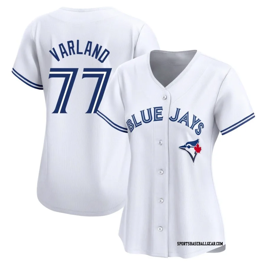 Louis Varland Women's Toronto Blue Jays White Limited Home Jersey
