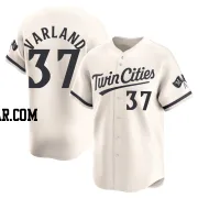 Louis Varland Youth Minnesota Twins Cream Limited Alternate Jersey