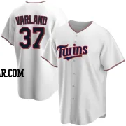 Louis Varland Youth Minnesota Twins White Replica Home Jersey