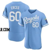 Lucas Erceg Men's Kansas City Royals Light Blue Authentic 2022 Alternate Jersey