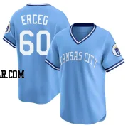 Lucas Erceg Youth Kansas City Royals Light Blue Limited Throwback Cooperstown Collection Jersey
