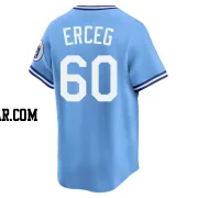 Lucas Erceg Youth Kansas City Royals Light Blue Limited Throwback Cooperstown Collection Jersey
