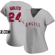 Lucas Giolito Women's Los Angeles Angels Authentic Silver Road Jersey