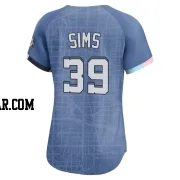 Lucas Sims Women's Washington Nationals Blue Limited 2025 City Connect Jersey