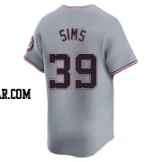 Lucas Sims Youth Washington Nationals Gray Limited Road Jersey