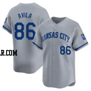Luinder Avila Men's Kansas City Royals Gray Limited Away Jersey