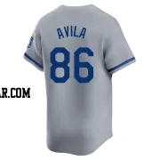 Luinder Avila Men's Kansas City Royals Gray Limited Away Jersey