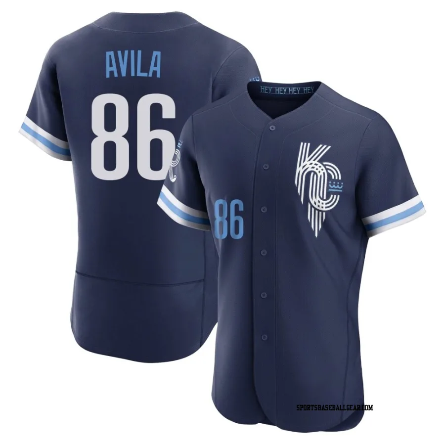 Luinder Avila Men's Kansas City Royals Navy Authentic 2022 City Connect Jersey