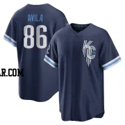 Luinder Avila Men's Kansas City Royals Navy Replica 2022 City Connect Jersey