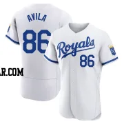 Luinder Avila Men's Kansas City Royals White Authentic 2022 Home Jersey